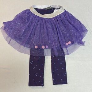 Souris Mini Purple Sparkly Tutu with Leggings
